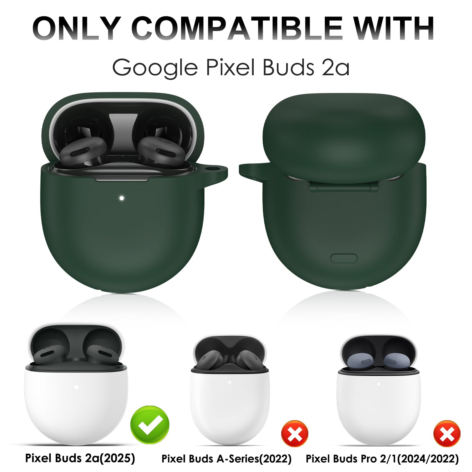 Amazon.com: LDSXAY Compatible with Google Pixel Buds 2a Case Cover